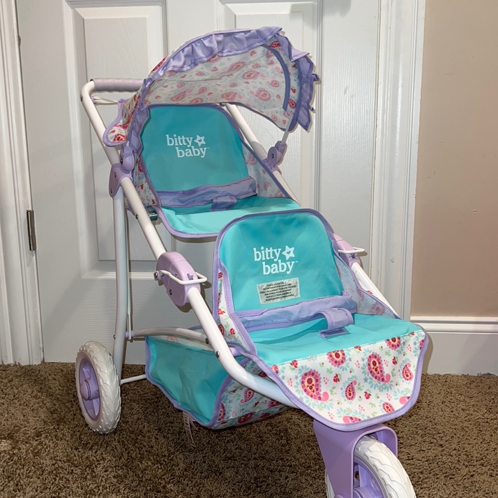 American Girl Bitty Baby Jogging Stroller Double
